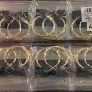 3 PIECES STAINLESS STEEL EARRINGS